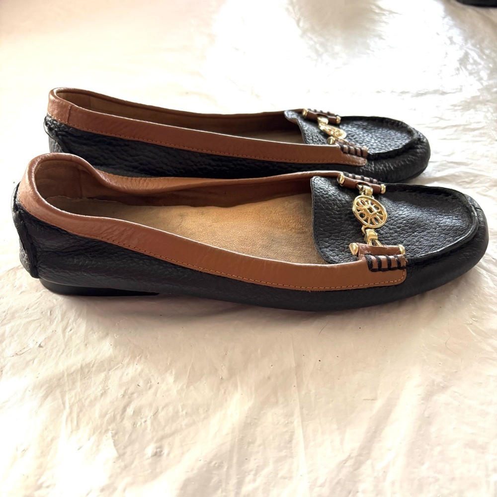 Aerosoles Nuwlywed black leather Loafers SZ 9.5 M Worn 2X Indoors - Picture 2 of 12